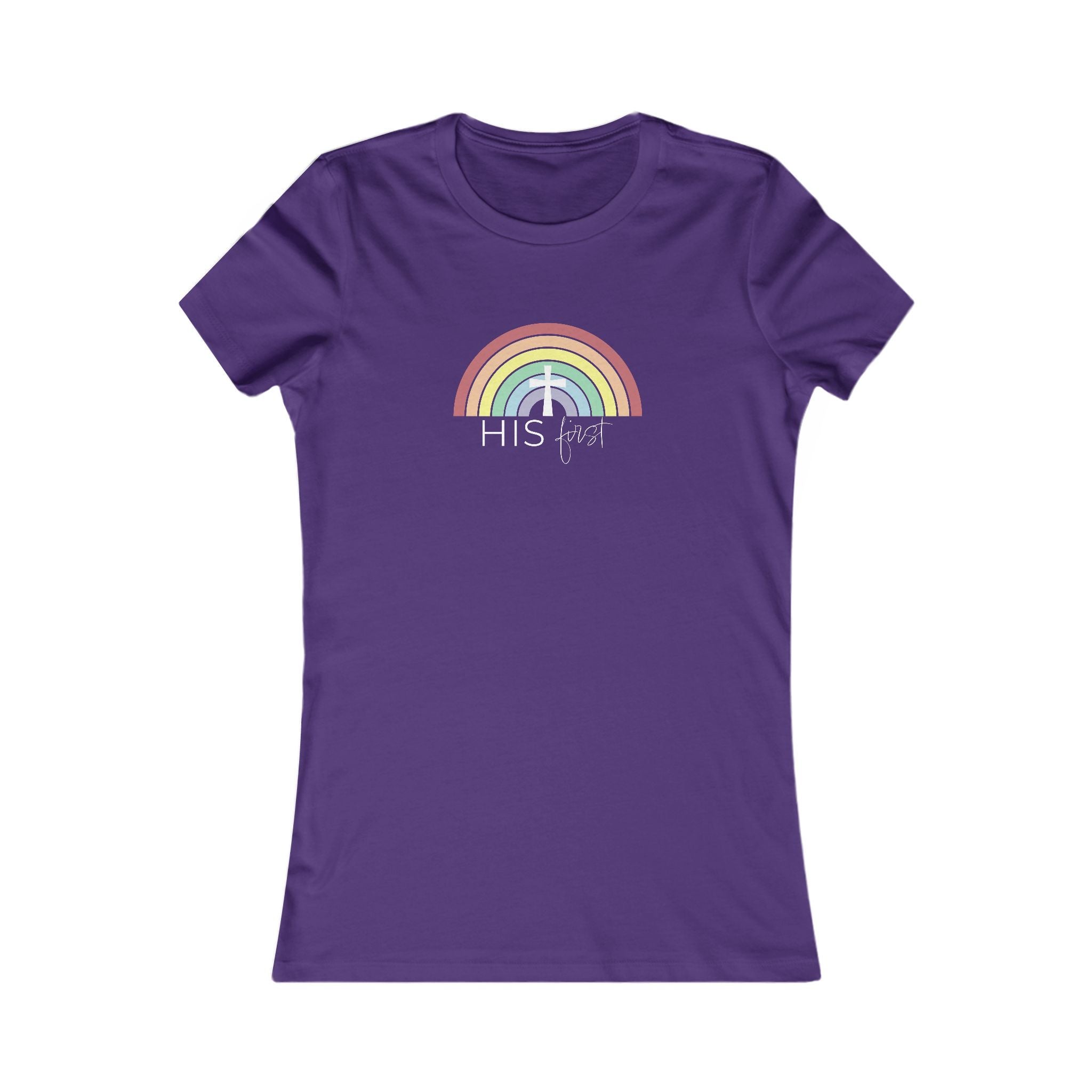 HIS First Rainbow | Fitted Tee