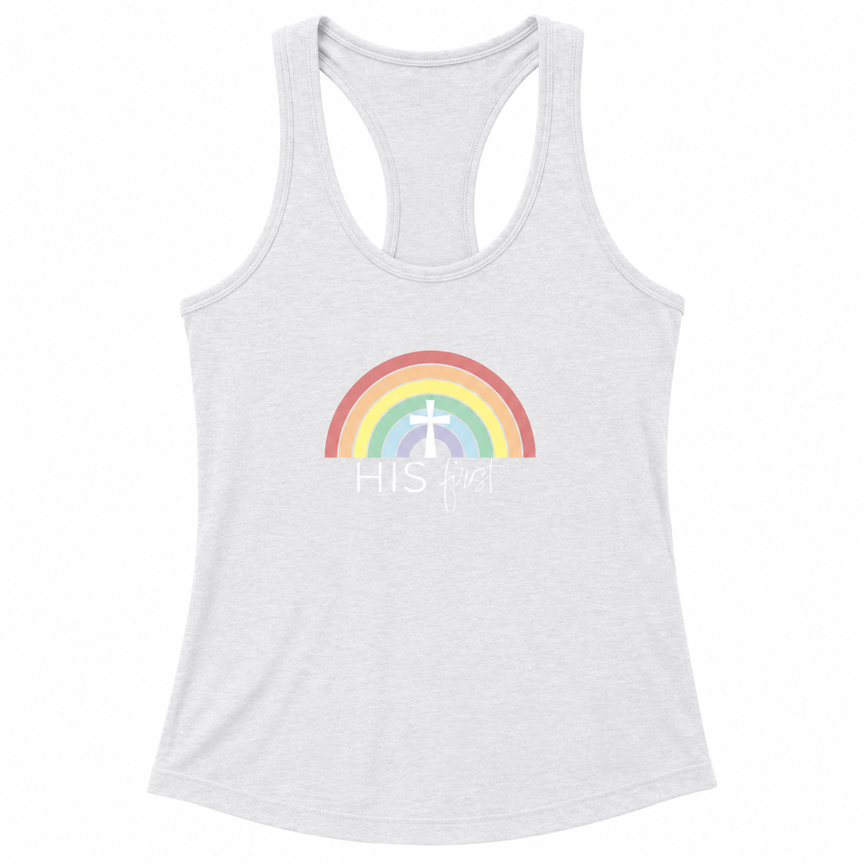 His First Rainbow | Racerback Tank