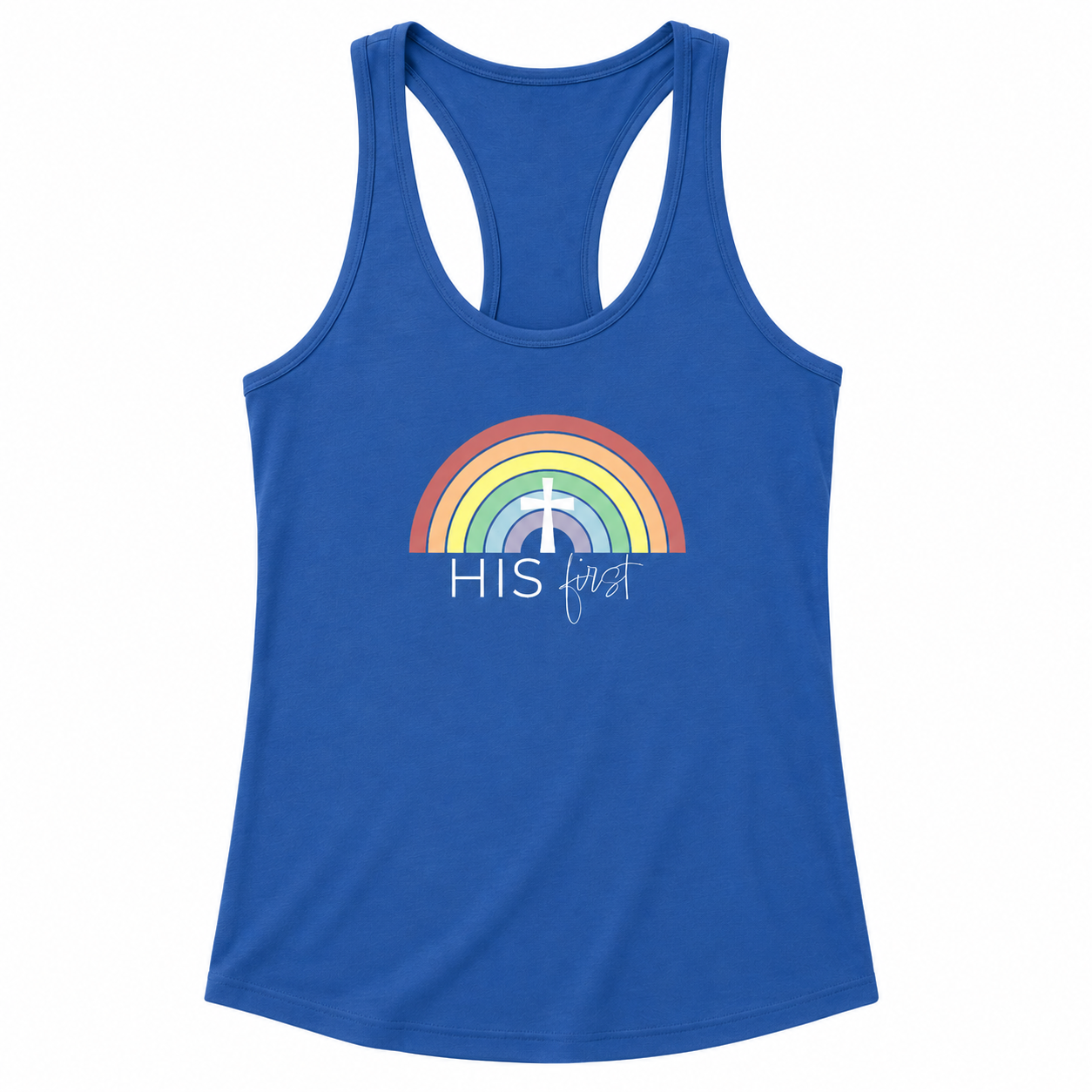 His First Rainbow | Racerback Tank