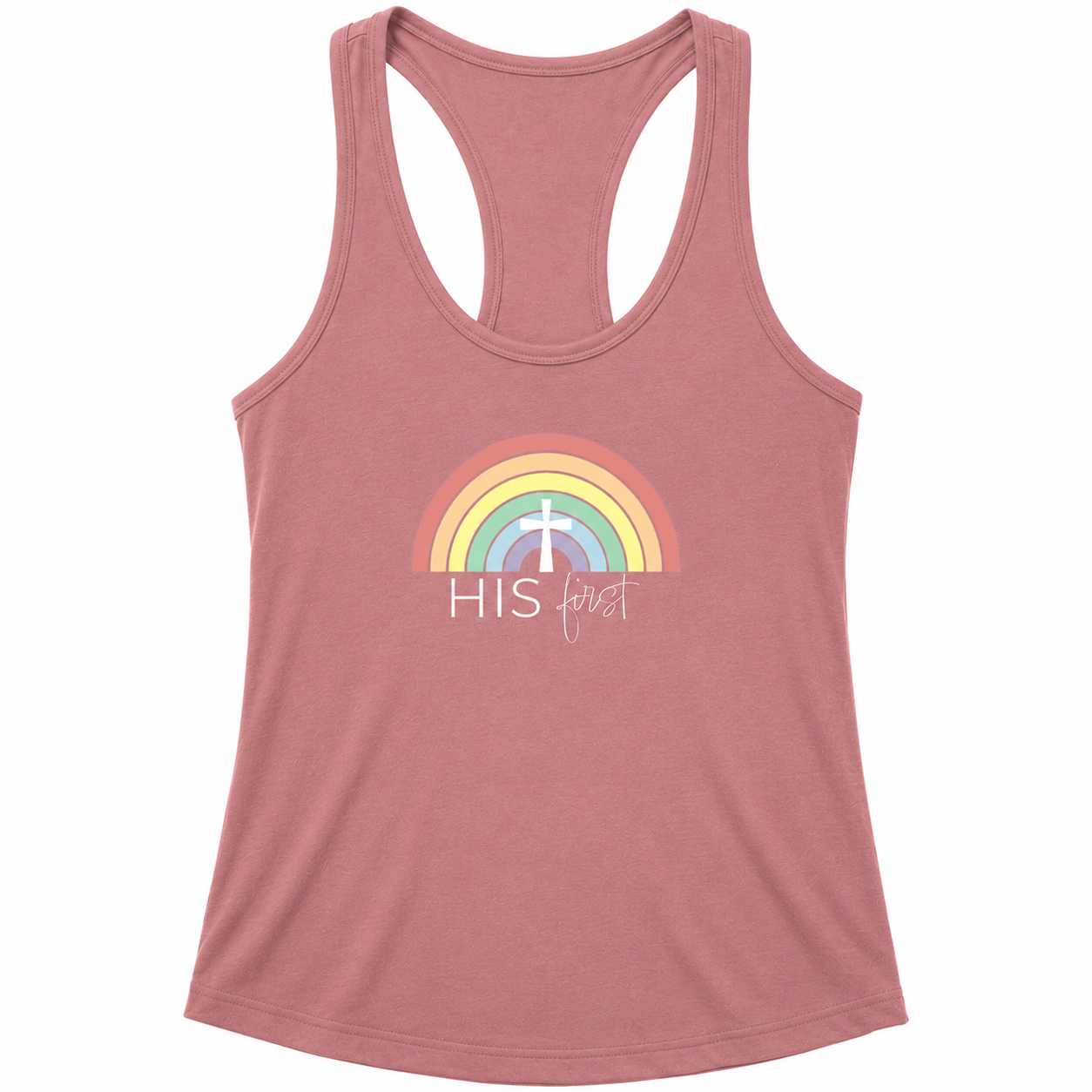His First Rainbow | Racerback Tank
