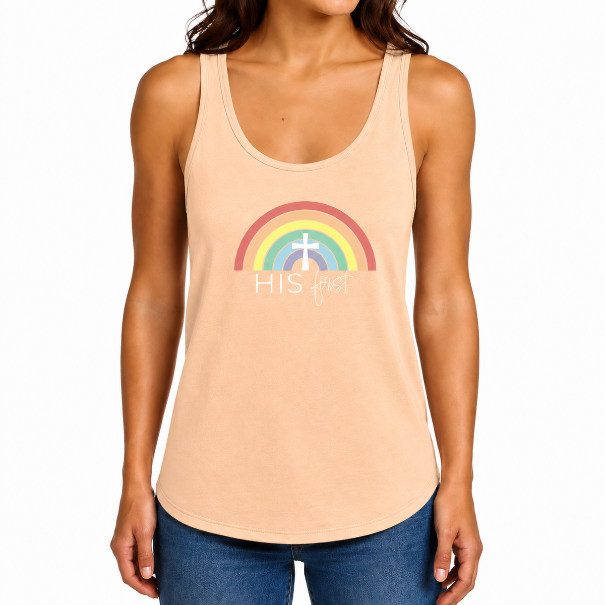 His First Rainbow | Beach Tank