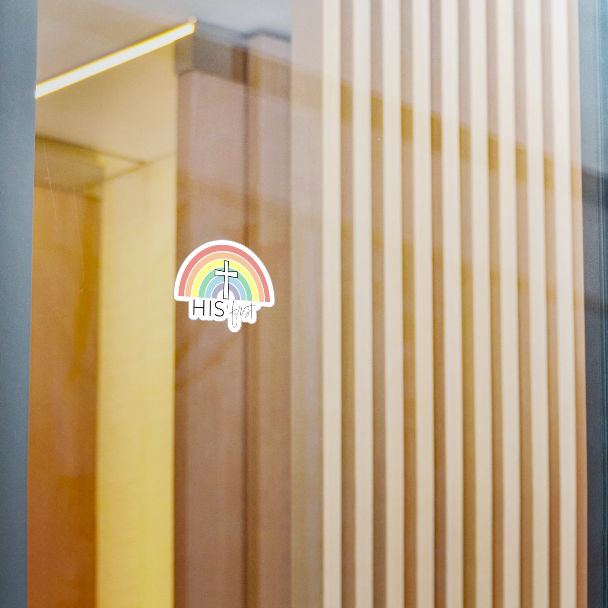 “His First” - Sticker
