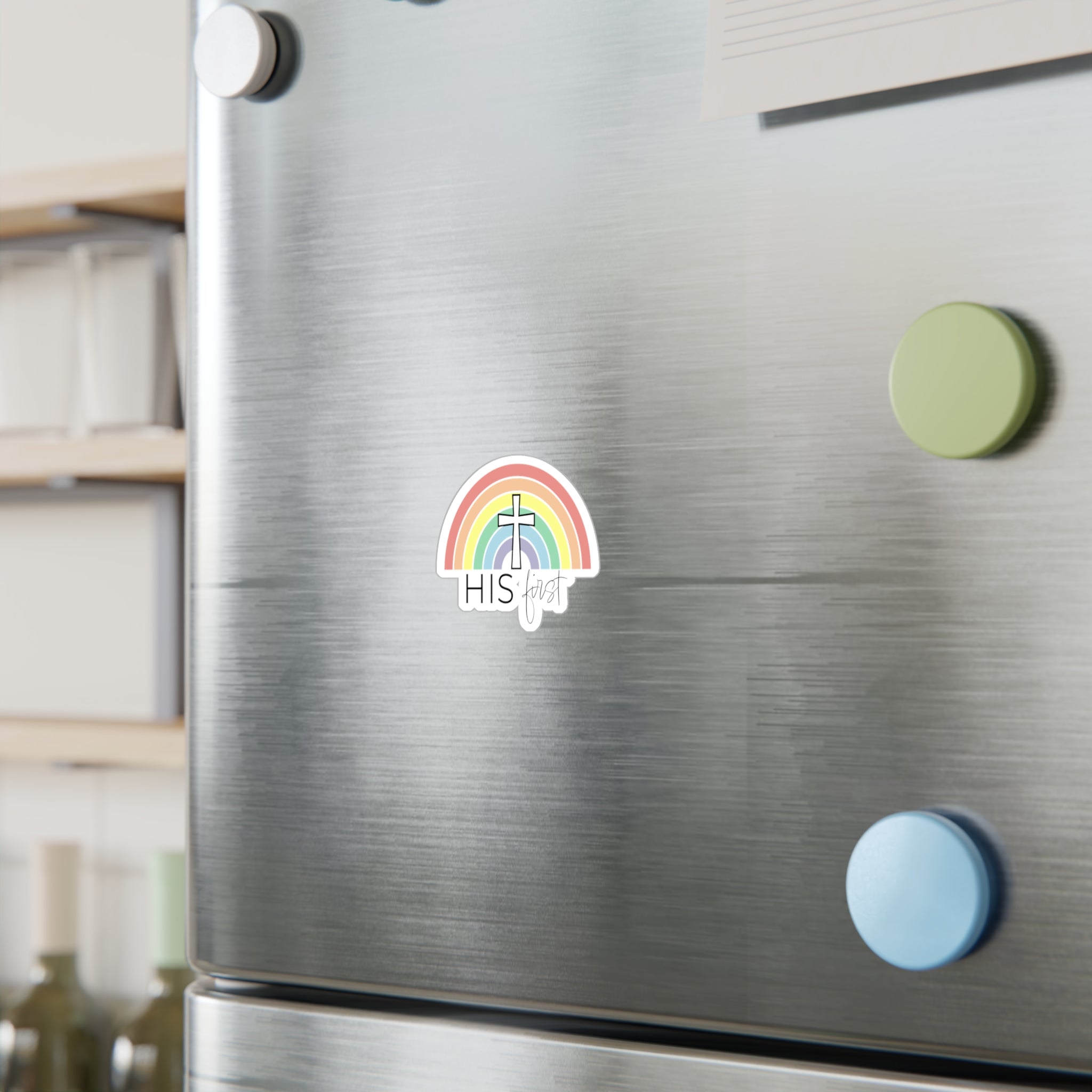 “His First” - Sticker